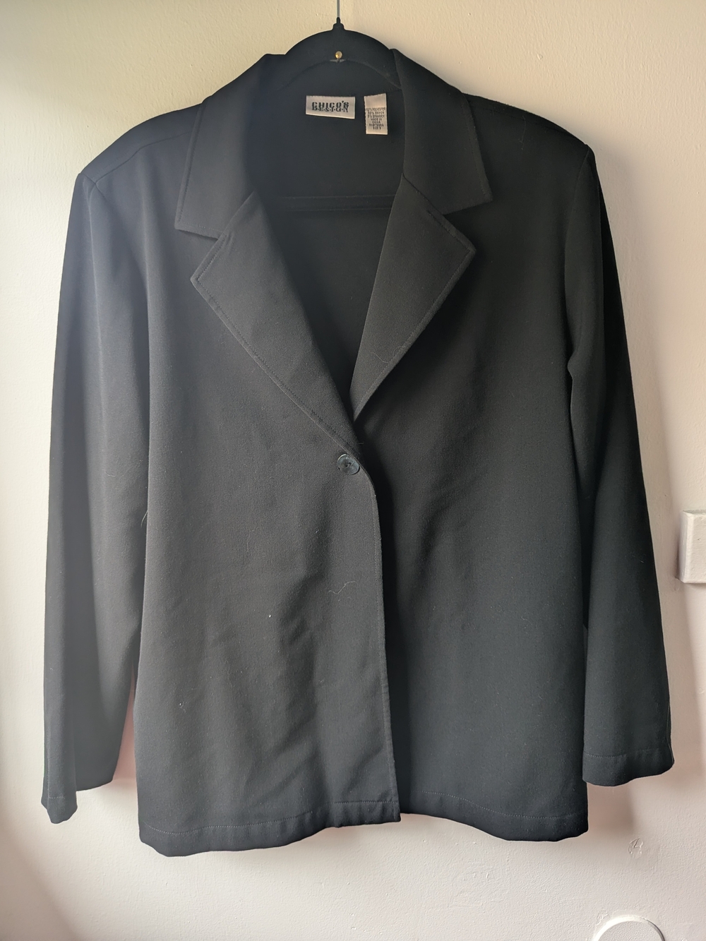 Chico's Black Single-Button Blazer Size 3 (XL)